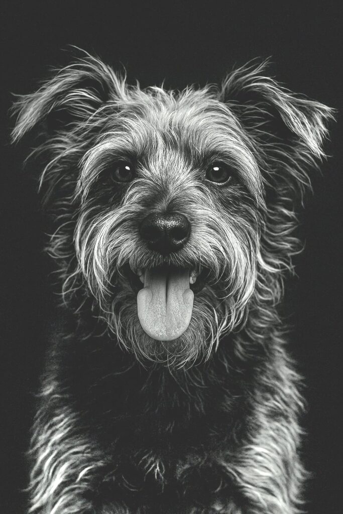 Cachorro feliz
